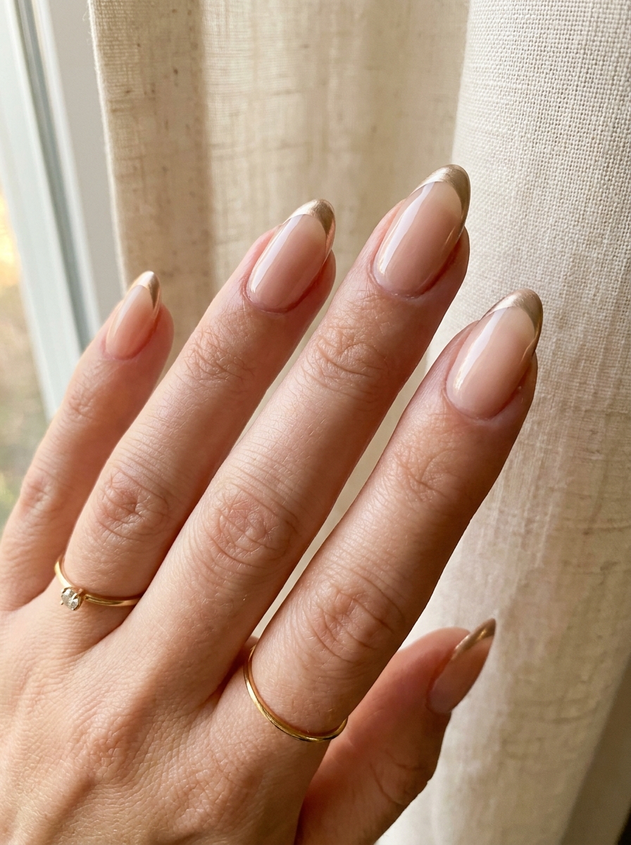 Elegant Fall French Nails als elegante French-Maniküre für den Herbst 2026